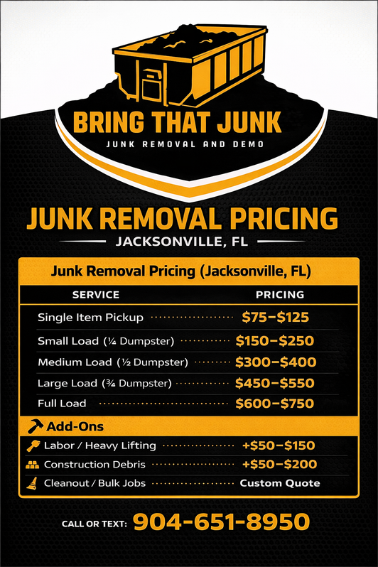Pricing - Bring That Junk Removal